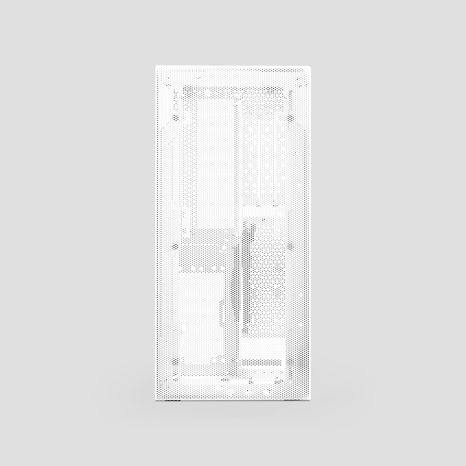 SSUPD Meshroom S V2 Mini-ITX Gaming PC Case (SFF), Full Mesh Panel with PCIE 5.0 Riser Cable, Compatible ATX MB/RX9070/5090/280mm AIO, USB Type-C, White