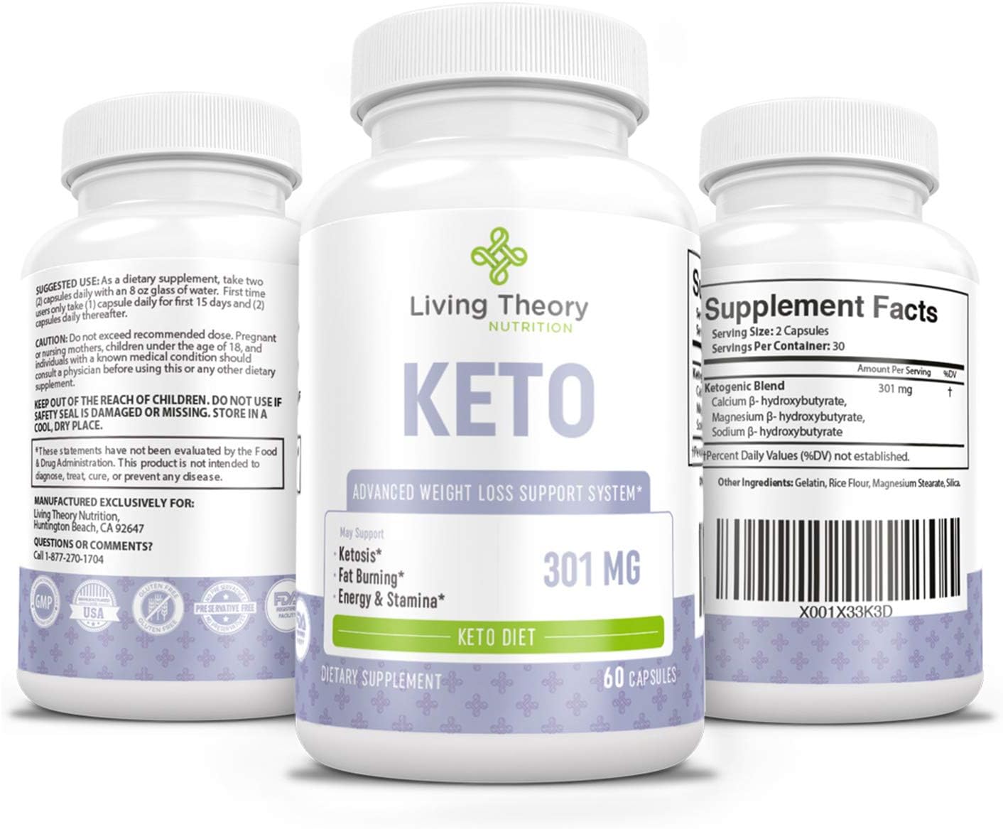 Pure Keto Slim Boost Pills with bhb exogenous Ketones Supplement for