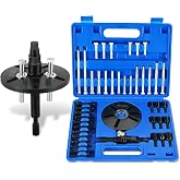 NYXOVA Harmonic Balancer Puller Removal &amp; Install Tool Kit | Flywheel Remover Crankshaft Pulley Removal Installation Set, Steering Wheel Pulling Set (Blue)