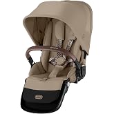 Cybex Gazelle S Second Stroller Seat for Baby &amp; Toddler - Almond Beige | Extra Stroller Seat Attachment for Second Child, Detachable, Compatible w/ Gazelle S, for Infant to Toddler 3 Months-4 Years