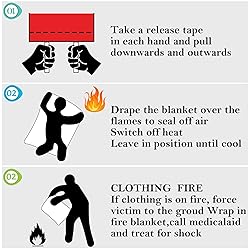 CHMI Emergency Fire Blanket - 8 Pack