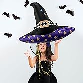 HOUSE OF PARTY Halloween Witch Hat Balloons - 20 Inch Large Halloween Mylar Foil Balloons for Indoor Birthday Party Decorations Hocous Pocus Decorations