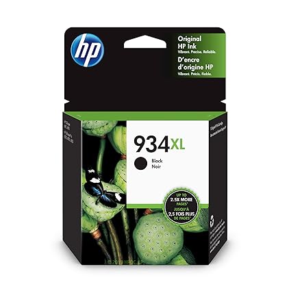 HP 934XL (C2P23AE) Schwarz Original Druckerpatrone mit hoher Reichweite für HP Officejet Pro