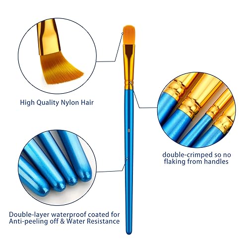 Paint Brushes, 20 Pcs Face Paint Brushes Set 3Pcs Palettes - View #4