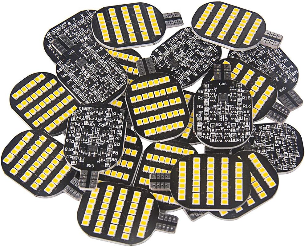 Pack Of 20 Natural White Ultra Bright T10 921 912 Led Bulb For Rv Indoor Lights Camper Trailer Motorhome And Marine Boat 12v Interior Dome Light Light Bulbs Rv Parts Accessories Wellbeam Com