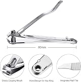 Walolo 1Pc Heavy Duty Nail Clipper Stainless Steel Toe Finger Nail Cutter view 4