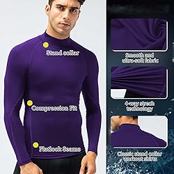 Mens Compression Shirt Long Sleeve Athletic Running