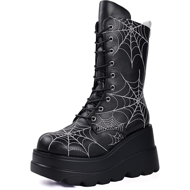 Amazon.com: XYKHUI Womens Gothic Punk Platform Boots Chunky