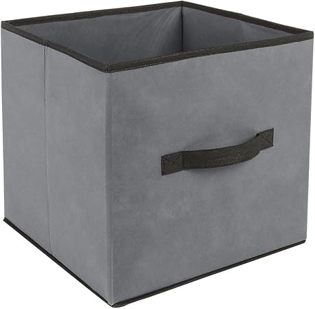 Caja de almacenamiento 31 x 31 cm, color Gris: Amazon.es: Hogar