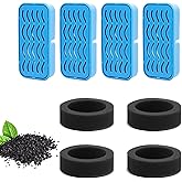 PETCHO 4-Pack Cat Water Fountain Filter Replacement Compatible with 108oz/3.2L Stainless Steel Cat Fountain, with Activated C