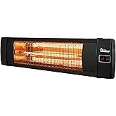 Dr Infrared Heater DR-238 Carbon Infrared Outdoor Heater for Patio, Backyard, Garage, and Decks, Standard, Black
