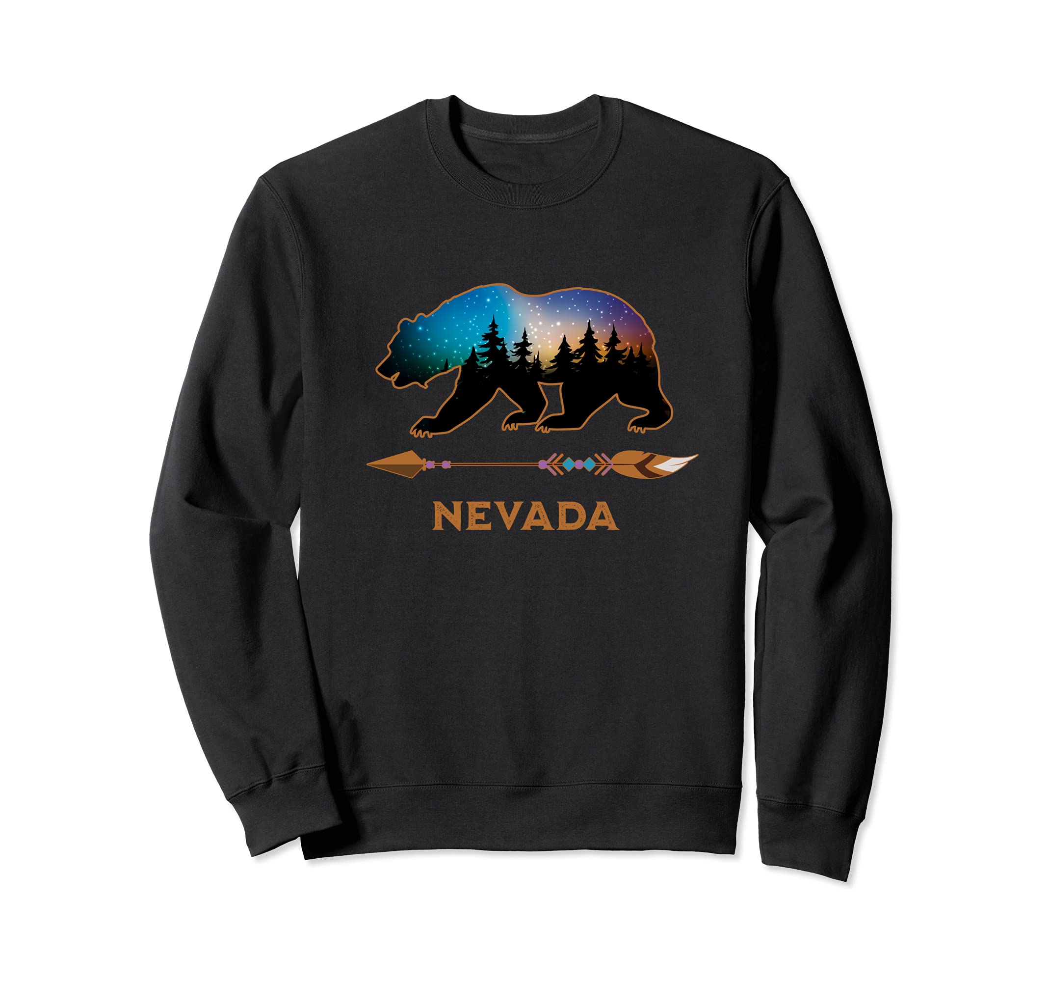 Nevada Black Bear Wildlife HIking Trails Camping Souvenir Sweatshirt
