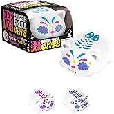 Schylling NeeDoh Sugar Skull Cool Cats - Sensory Squeeze Toy - Assorted Designs - Ages 3+ (Pack of 1)