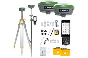 SMAJAYU Surveying Equipment, NOAA Certificated SMA26 GNSS IMU RTK GPS Rover Base Handheld Collector with Survey Software, Max10km and 0.5cm Accuracy,32G Storage (Exclude Tripod&Pole)