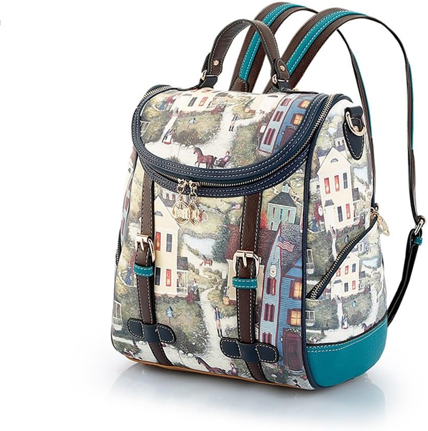 Women's Ladies Girls Backpack Shoulder Backpack Female Tide New Printing Sweet Female Bag Personalized Fashion Bag Female Shoulder Bag Korean Version Of The Campus