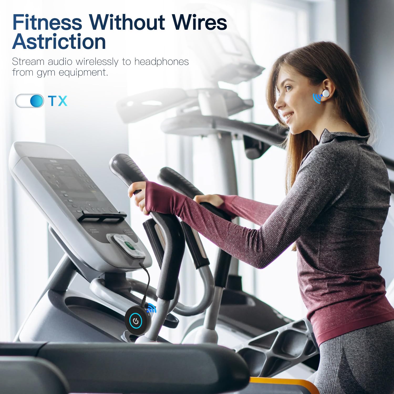 Seflorgo Bluetooth 5.3 Transmitter for TV/Airplane, 2-in-1 Bluetooth Transmitter Receiver for Home Stereo/Speakers/Headphones/PC/Car, Wireless Adapter w/3.5mm AUX/RCA Jack, Dual Link, Low Latency,16H