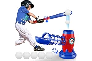 LZZAPJ T Ball Sets for Kids 5-8,Tee Ball Set with Plastic Baseball Bat,Toddler Game Sports & Outdoors Toys, Baseball Training Equipment for Youth 3-5, Tball Gifts for Boys Girls 8-12
