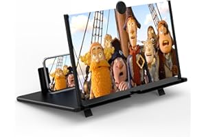 MAITER 18" Screen Magnifier -3D HD Mobile Phone Magnifying Projector Screen Enlarger for Movies, Videos and Gaming – Foldable Phone Stand Holder with Screen Amplifier–Compatible with All Smartphones