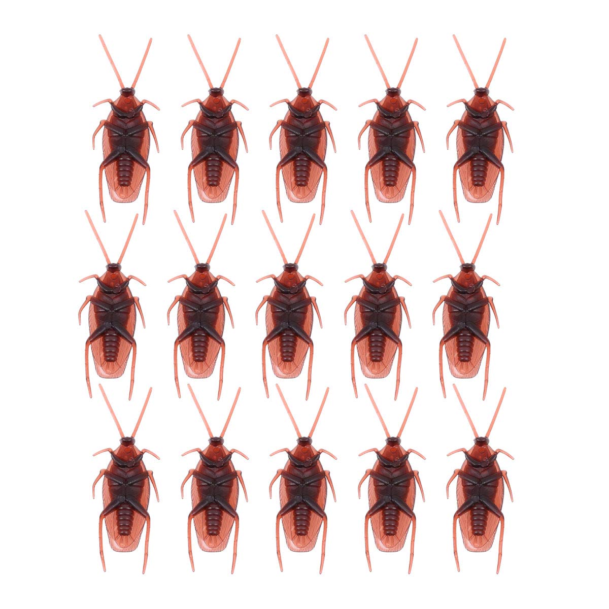 LUOEM Fake Cockroaches Plastic Realistic Bugs for April Fool's day Halloween Party Favors Decorations 100PCS