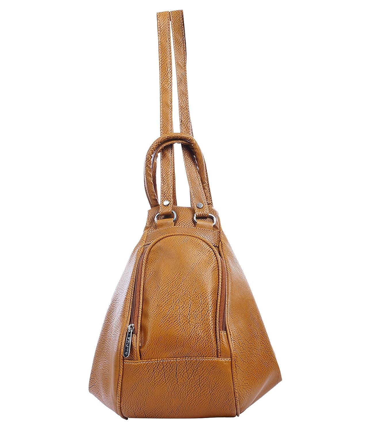 fristo women's shoulder bag cum backpack handbag(tan,frb-072)