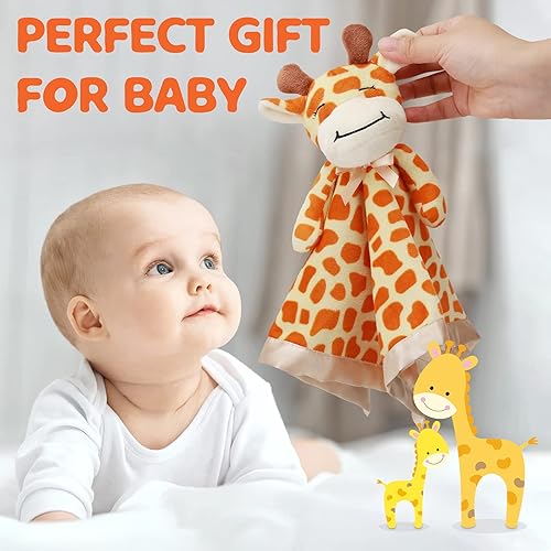 Pro Goleem Giraffe Loveys for Babies Soft Security Blanket Snuggle Toy  Stuffed Animal Blanket Unisex Baby Lovi