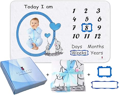 personalized baby blankets with months