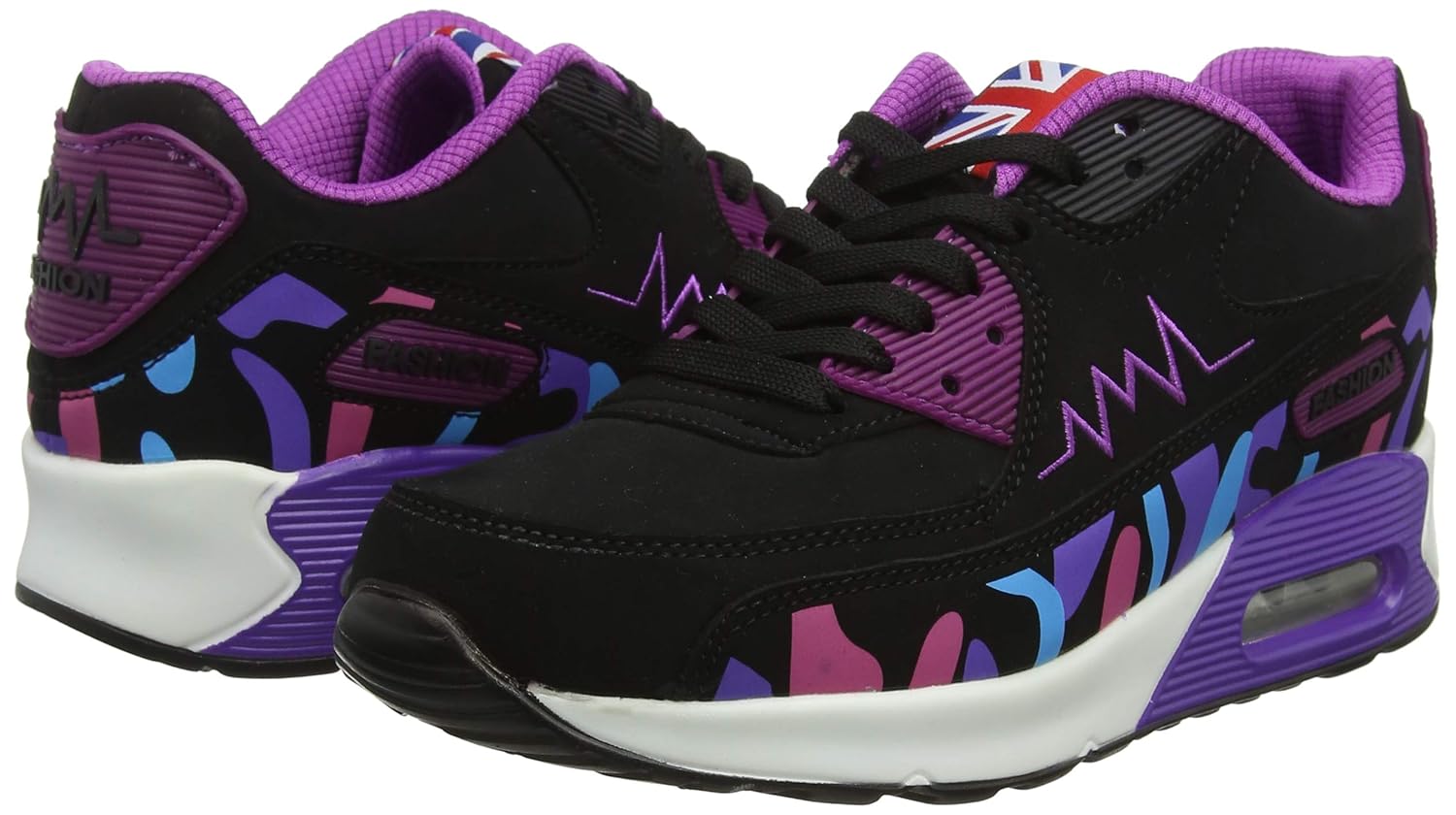PADGENE Femme Baskets Course Gym Fitness Sport Chaussures Air Baskets