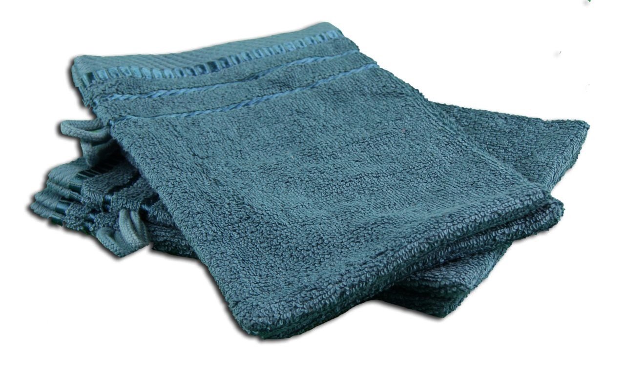 Gözze - Bath/Shower Glove/Mitt, Set of 4, Berlin, 100% Cotton, 17 x 24 cm - Petrol — image 1