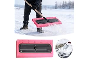 Retractable Foam Snow Broom & Roof Snow Rake - Head Only, Light Foam Head Brush for Roofs, Vehicles, Gutters, Cars, RVs and S