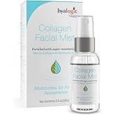 Hyaluronic Acid Collagen Facial Mist—Moisturizer Spray, Non-greasy Hydrating Primer & Makeup Setting Spray – Dye, Fragrance, & Cruelty-Free (2 oz)