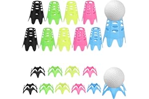 WVD 20 Pcs Golf Simulator Tees, Indoor Golf Tees and Outdoor Practice Mat Golf Tees Plastic, Colorful Simulator Golf Tees Hom