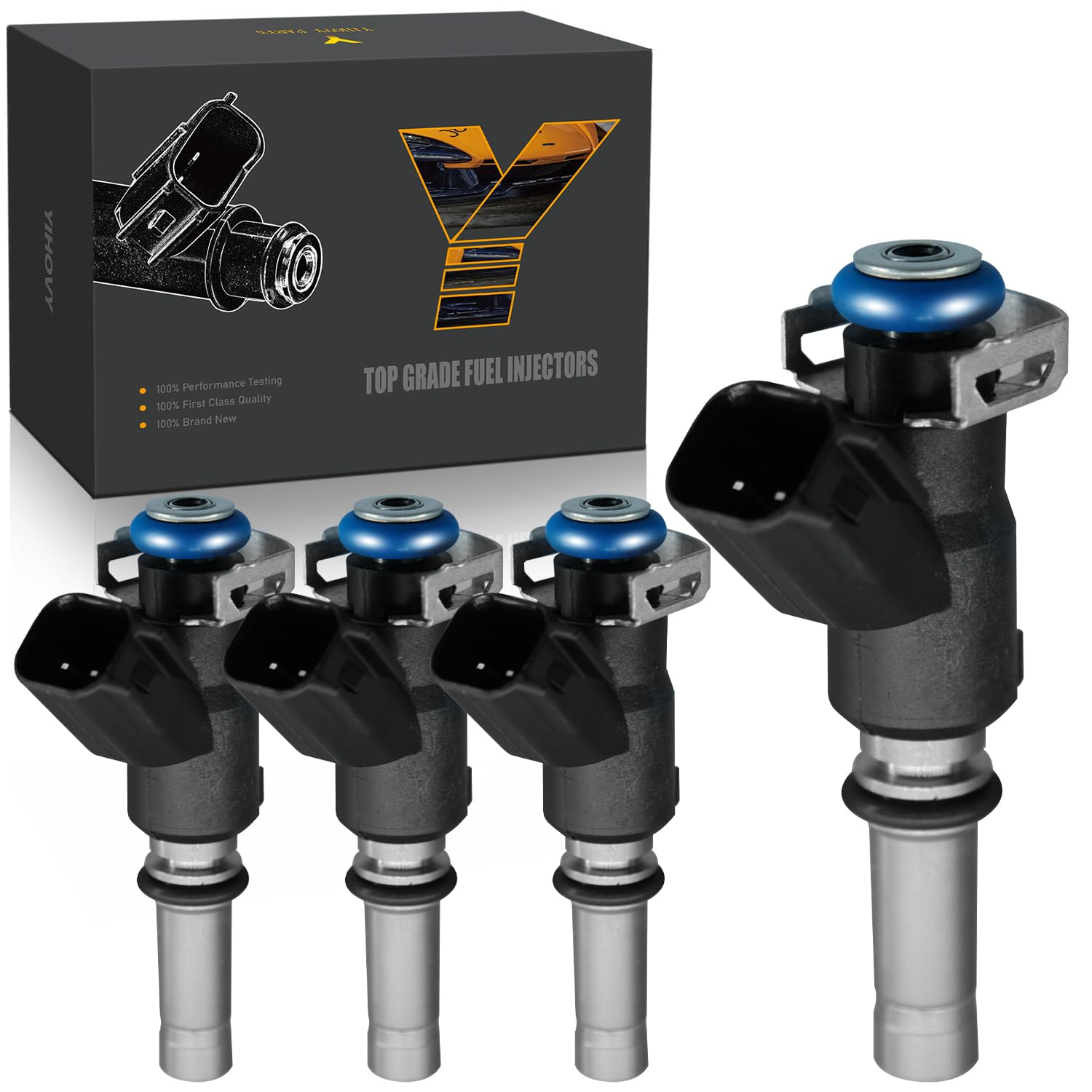 Photo 1 of YIHOVY Upgraded Fuel Injectors FJ1043 fit for Chevrolet 2009-2011 Aveo 2009-2011 Aveo5 L4 1.6L, fit for Pontiac 2009-2010 G3 L4 1.6L, 25380933, 55559377, 780019HQ, H75117802, 75117802 (4)