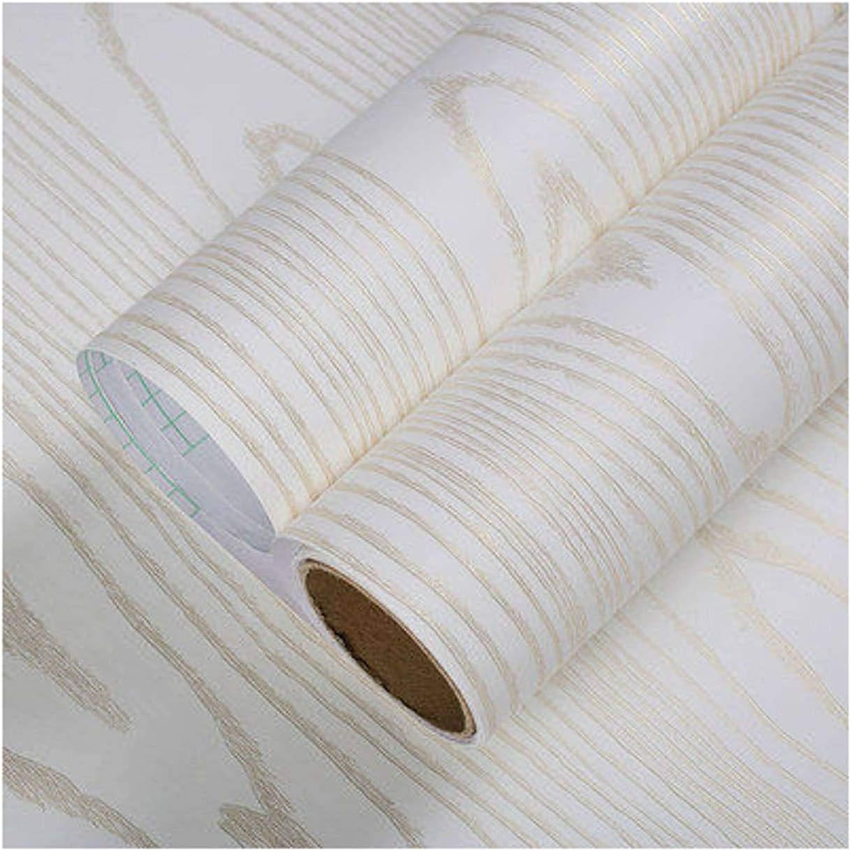 JLWM Papel Pintado Grano De Madera Autoadhesivo PVC Impermeable Humedad