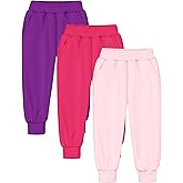 Guicizi Girls Sweatpants Toddler Jogger Pants with Pockets Soft Kids Sweat Athletic Sports Lounge Active Pants Size 2-14