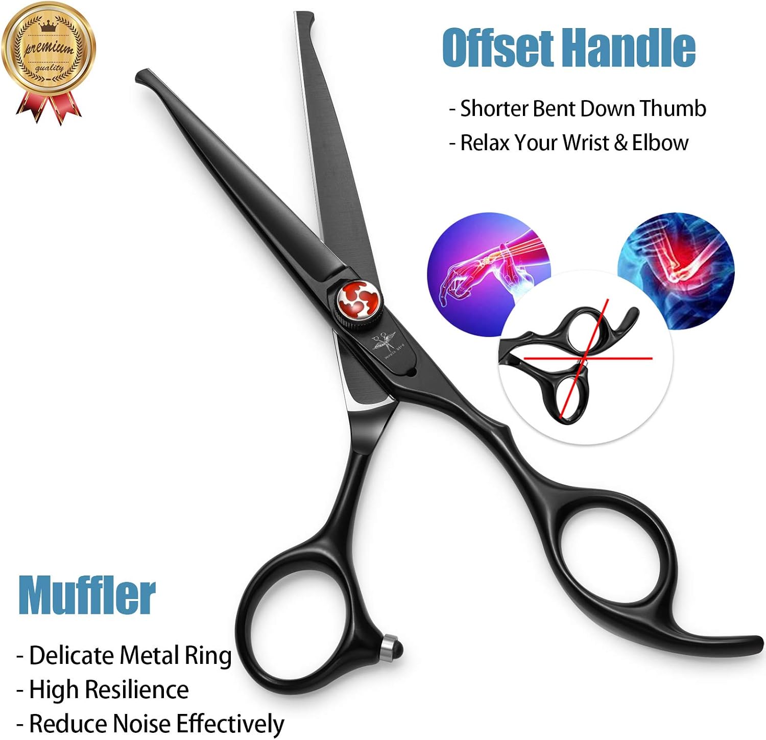 Professional Kids Safety Round Tips Hairdressing Scissors - 6 Inch Hair Trimming Scissors for Baby Toddler Beginners Home Use - Image 4