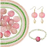 Sparkeads Glass Seed Beads Rondelle Bicone Crystal Faceted Beads Flower Acrylic Beads for DIY Jewelry Making Crafts Necklaces Bracelets Key Chains Accessory