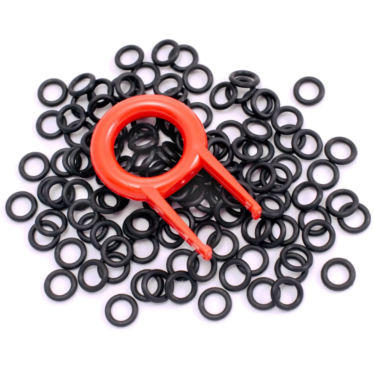 IT-Services Irro 120 Noise-Dampener O-Ring, BLACK, HARD (Shore 70A) incl. Keycap Puller for Cherry MX, Corsair MX, Kailh MX and other mechanical keyboards