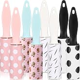 Hushee 8 Pcs Mini Lint Roller Bulk for Pet Hair and Clothes | Travel Size Lint Roller Sticky Removing Tool for Travel Gift Bags Furniture Car Seat