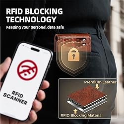 RUNBOX Wallet for Men and Women Slim Rfid Leather 2
