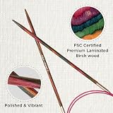 KnitPro Symfonie Fixed Circular Needles 10in 3.25mm Birch Wood view 2