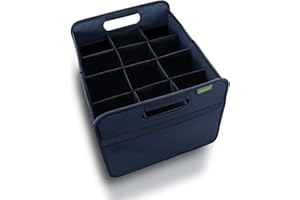 meori Marine Foldable Wine Carrier 12 Blue Protects Carry Glassware Liquor Storage Bottle Shopping Travel Camping Marina Lake RV Park, Slot B100293