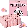 VETRESKA Dog Poop Bags, Lavender Scented Pet Waste Bag, Leak Proof, Extra Thick and Strong Pet Waste Bags for Dog Walking and Cat Litter, 300 Bags, 9 * 13 inches