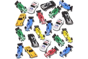 ArtCreativity 25 Pc-Diecast-Toy Car Set, Durable-Diecast-Mini Racers in Assorted Designs, Cool Birthday Party Favors for Kids, Goodie Bag Stuffers, Best Birthday Gift for Boys and Girls