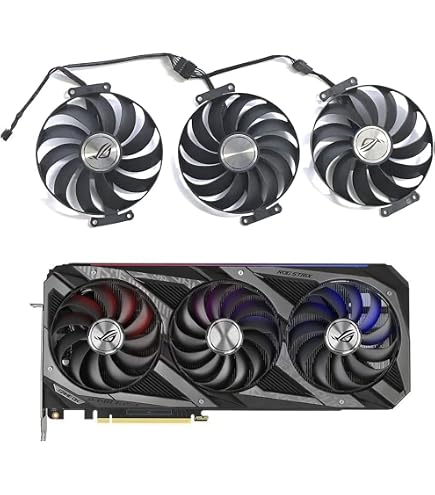 Amazon.com: CCVA T129215SU 7Pin GPU Card Cooler Fans for ASUS ROG