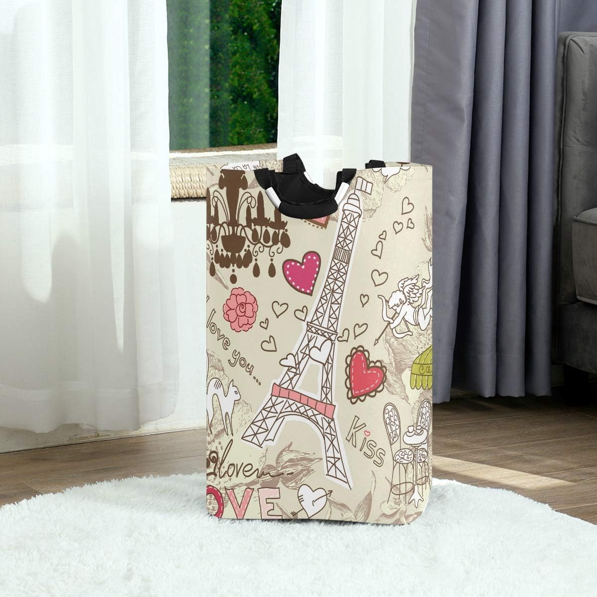 Paris Eiffel Tower Large Laundry Baskets