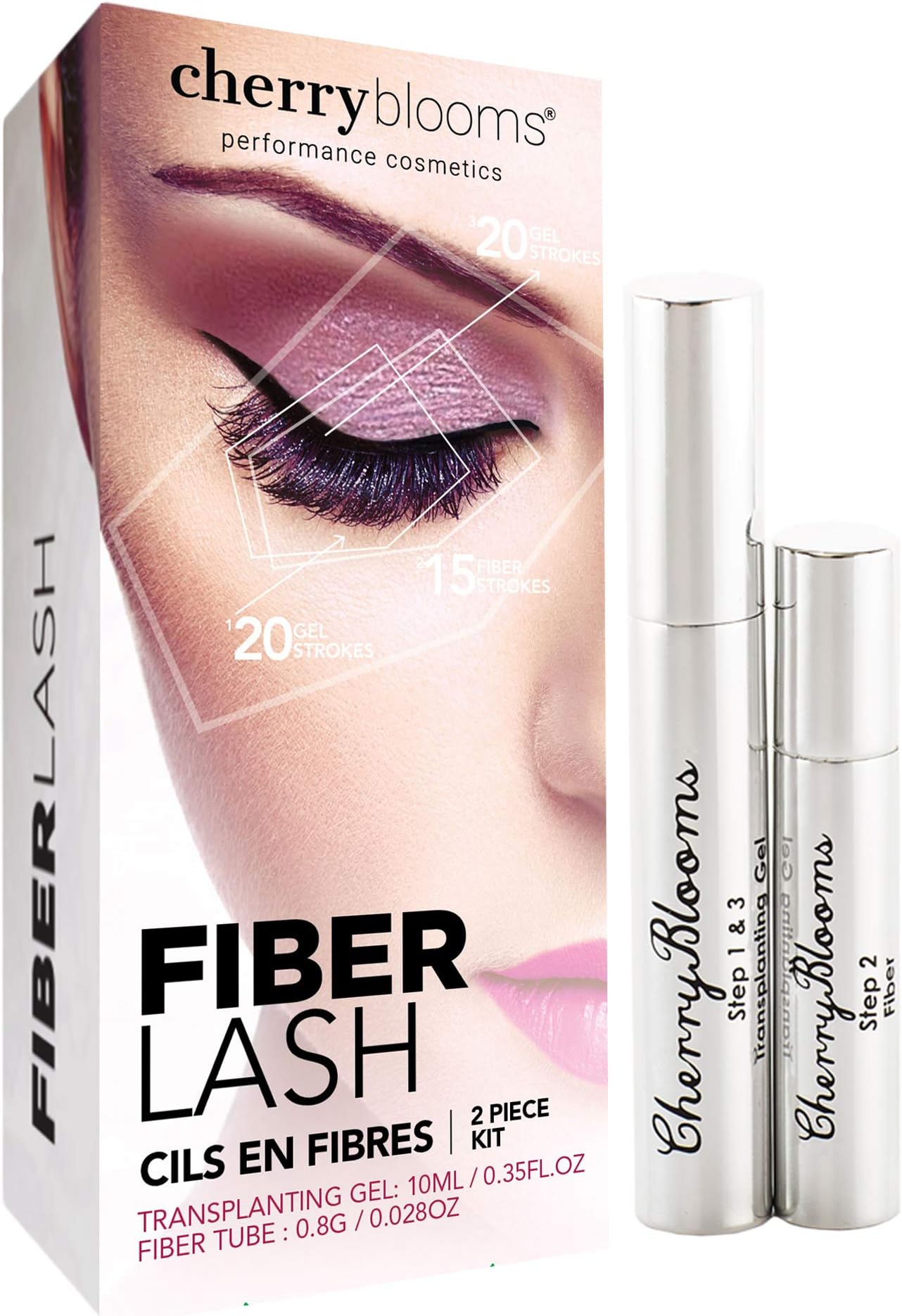 Cherry Blooms Fiber Lash Extensions, 0.378 Ounce