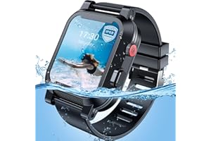 EFFUN Waterproof Case for Apple Watch 38mm 45mm 44mm 42mm 41mm 40mm with Band, IP68 Waterproof Built-in Screen Protector for Apple Watch Series 8 7 6 5 4 3 2 SE SE2, Full Body Rugged Case for iWatch