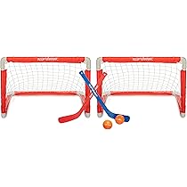 Local Legend™ 12-Piece Mini Knee Hockey Set - 4 Mini Sticks, 4