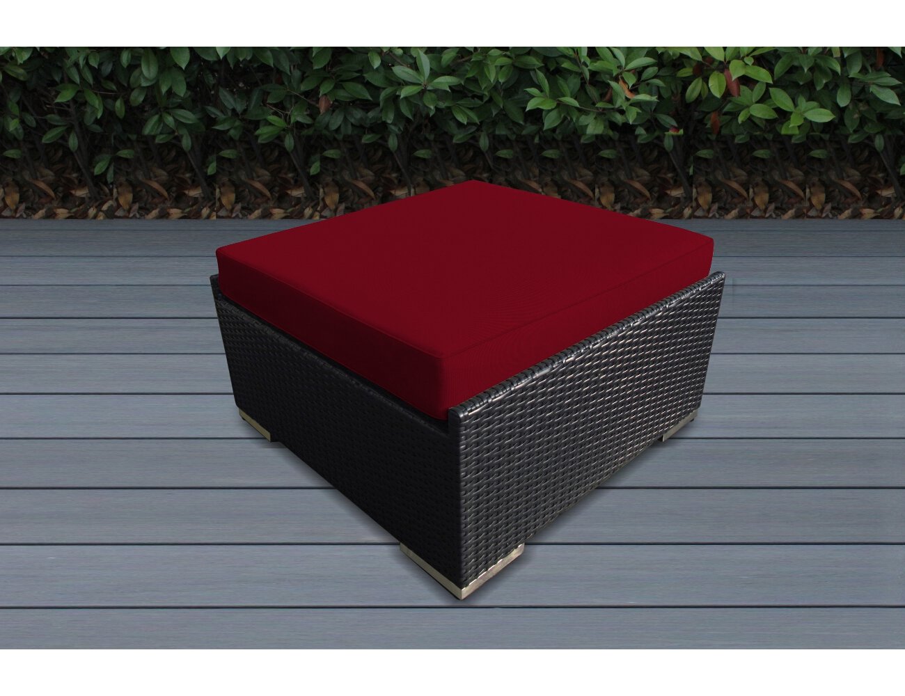 Ohana 7Piece Patio Wicker Sectional Sofa Set with Cover, Red LAVORIST