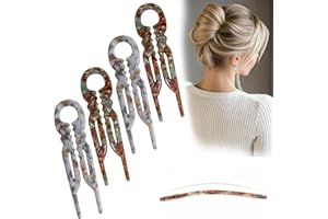 ELEFUTURA Prestige French Hair Pins - Serrated Anti-Slip Design, Curved Angle for Better Head Fit, New Elegant Hair Accessories for Women, Suitable for All Hair Types（4pcs）